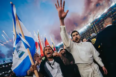 La bandera de Nicaragua en el Super Bowl